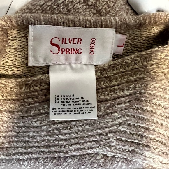 Vintage 80’sBrown Knit Sweater/ Skirt set in a Large Silver Springs - Picture 6 of 12